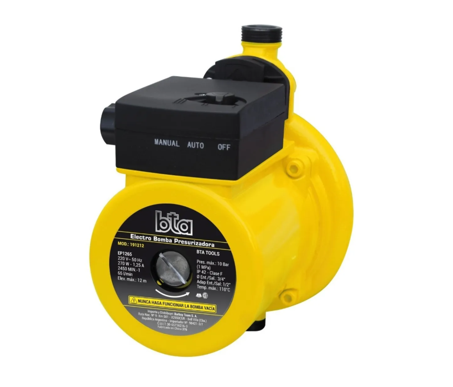 Bomba Presurizadora 270 wat. Bta 191212