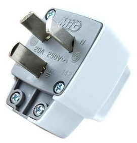 Ficha Macho 20Amp. con Toma a Tierra MIG