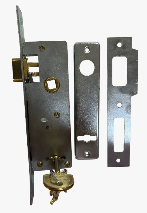 Cerradura Doble Paleta Zincada Piccolina Angosta