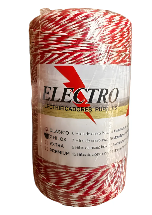 Hilo Electroplastico 7 Hilos Bobina x 1.000 Mts.