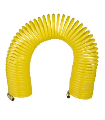 Manguera Espiralada compresor 1/4"x7,5 Mts. Rottwailer