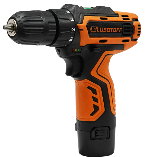 Taladro Atornillador 12Vol. 10mm LUSQTOFF
