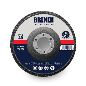 [7212] Disco flap bremen 4-1/2" (115x22mm) Ox. aluminio-120