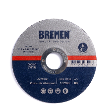 [7419] Disco de corte bremen 7" (180x1.6x22mm) Ox aluminio 