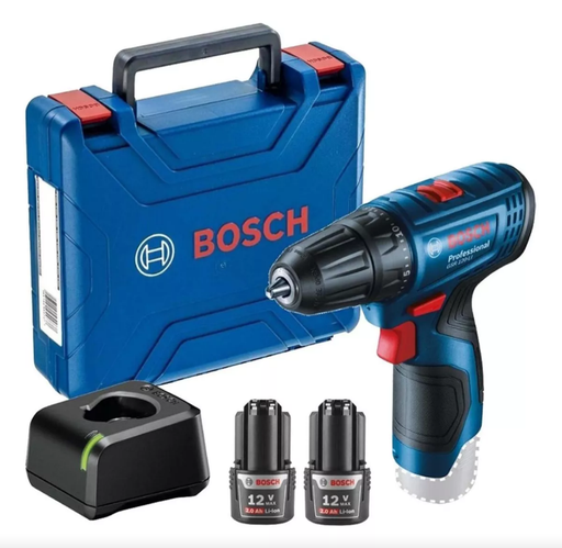Atornillador BOSCH Taladro Percutor 12V 10mm + 2Bateria GSB120LI+2Bat.