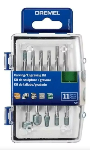 Kit Para Tallar/Grabar 11 Pzas. Dremel 729