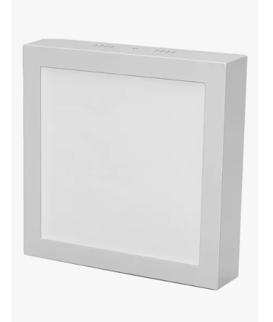 Plafon LED Blanco Cuadrado 12W Frio