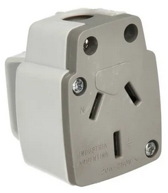 Ficha Hembra 20Amp. con Toma a Tierra MIG