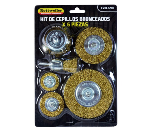 Cepillo Circular Juego 6 Piezas Rottweiler