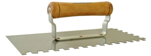 Llana Albañil Dentada 8 x 8 125x300mm (Caja x 8uni) "Vicahi"