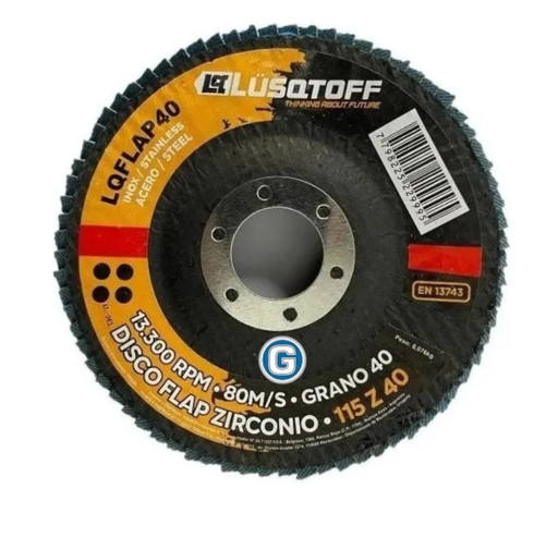 Disco Flap 115 Lusqtoff Zirconio Grano 80